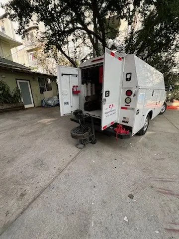 Magnet Plumbing service vehicle on-site for Slab Leak Repair in Palm Beach Farms